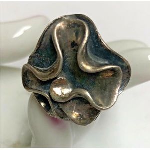 SILPADA Sterling Fluffy Flower Ring. Sz 6
